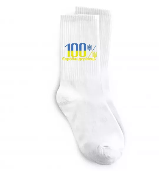 Носки 100% Євробандерівець Белый фото