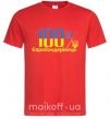 Чоловіча футболка 100% Євробандерівець Червоний фото