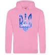 Женская толстовка (худи) Герб - небо Розовый фото