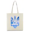 Эко-сумка Герб - небо Бежевый фото