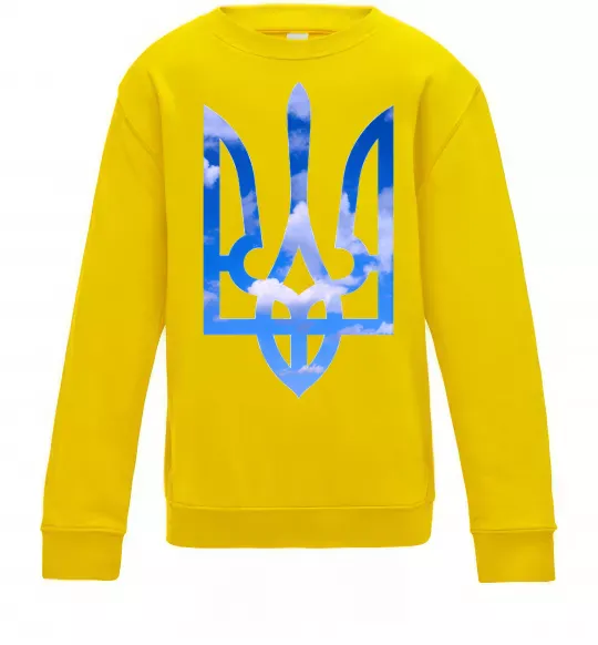 Дитячий світшот Герб - небо Сонячно жовтий фото