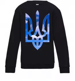 Дитячий світшот Герб - небо Чорний фото