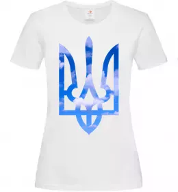Жіноча футболка Герб - небо Білий фото