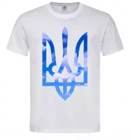 Мужская футболка Герб - небо Белый фото