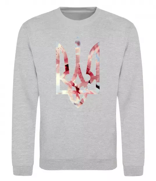 Світшот Герб - цвіт Сірий меланж фото