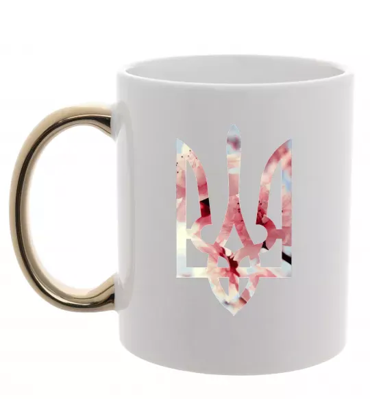 Чашка с цветной ручкой Герб - цвіт Золото фото