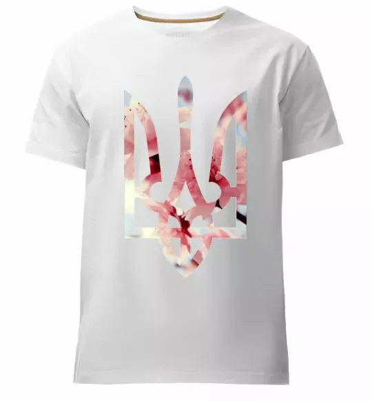 Мужская премиум футболка Герб - цвіт Белый фото