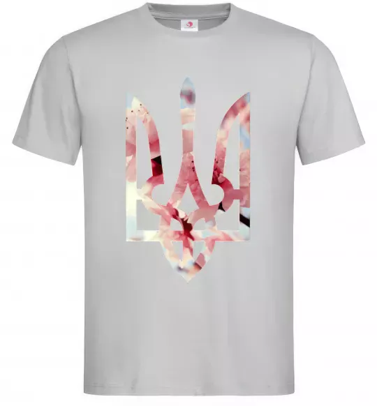 Мужская футболка Герб - цвіт Серый фото