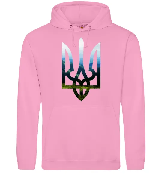 Жіноча толстовка (худі) Герб - Карпати Рожевий фото