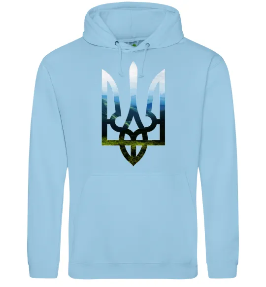 Жіноча толстовка (худі) Герб - Карпати Блакитний фото