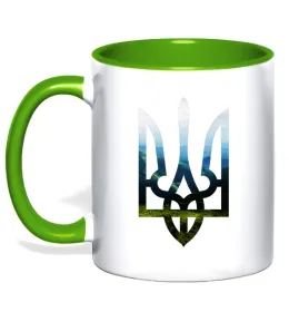 Чашка з кольоровою ручкою