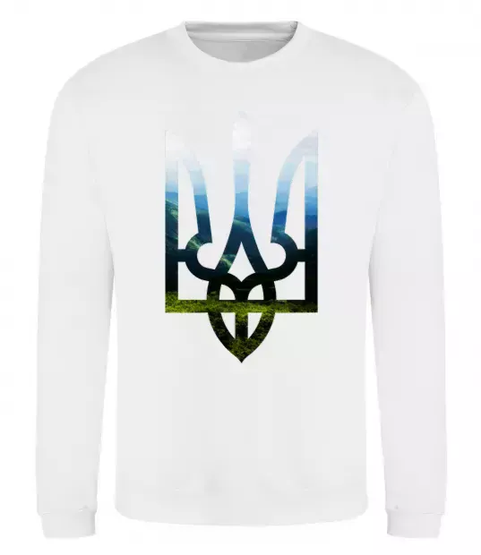 Свитшот Герб - Карпати Белый фото