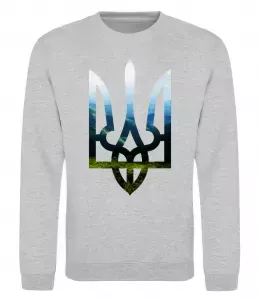 Свитшот Герб - Карпати Серый меланж фото