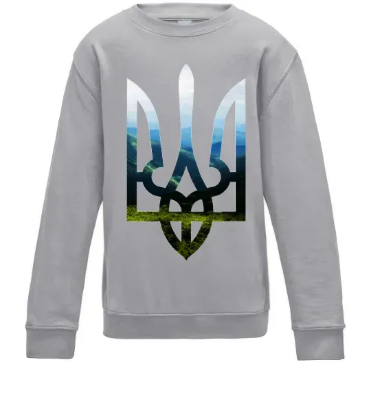 Дитячий світшот Герб - Карпати Сірий меланж фото