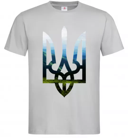 Мужская футболка Герб - Карпати Серый фото