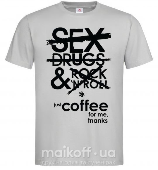 Чоловіча футболка SEX, DRUGS AND ROCK'N-ROLL... Сірий фото