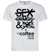 Мужская футболка SEX, DRUGS AND ROCK'N-ROLL... Белый фото