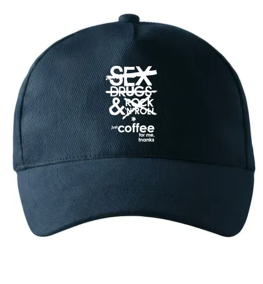 Кепка SEX, DRUGS AND ROCK'N-ROLL... Темно-синий фото