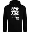 Женская толстовка (худи) SEX, DRUGS AND ROCK'N-ROLL... Черный фото