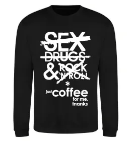 Свитшот SEX, DRUGS AND ROCK'N-ROLL... Черный фото