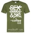 Чоловіча футболка SEX, DRUGS AND ROCK'N-ROLL... Оливковий фото