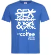 Мужская футболка SEX, DRUGS AND ROCK'N-ROLL... Ярко-синий фото