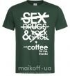 Мужская футболка SEX, DRUGS AND ROCK'N-ROLL... Темно-зеленый фото