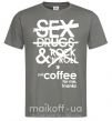 Мужская футболка SEX, DRUGS AND ROCK'N-ROLL... Графит фото