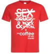 Мужская футболка SEX, DRUGS AND ROCK'N-ROLL... Красный фото