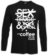 Лонгслив SEX, DRUGS AND ROCK'N-ROLL... Черный фото
