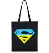 Эко-сумка УКРАЇНСЬКИЙ СУПЕРМЕН Черный фото