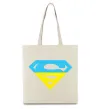 Эко-сумка УКРАЇНСЬКИЙ СУПЕРМЕН Бежевый фото