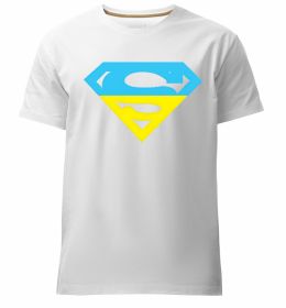 Чоловіча преміум футболка УКРАЇНСЬКИЙ СУПЕРМЕН