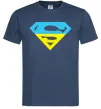 Мужская футболка УКРАЇНСЬКИЙ СУПЕРМЕН Темно-синий фото