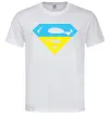 Мужская футболка УКРАЇНСЬКИЙ СУПЕРМЕН Белый фото