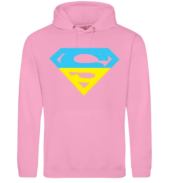 Жіноча толстовка (худі) УКРАЇНСЬКИЙ СУПЕРМЕН Рожевий фото
