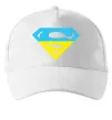 Кепка УКРАЇНСЬКИЙ СУПЕРМЕН Белый фото