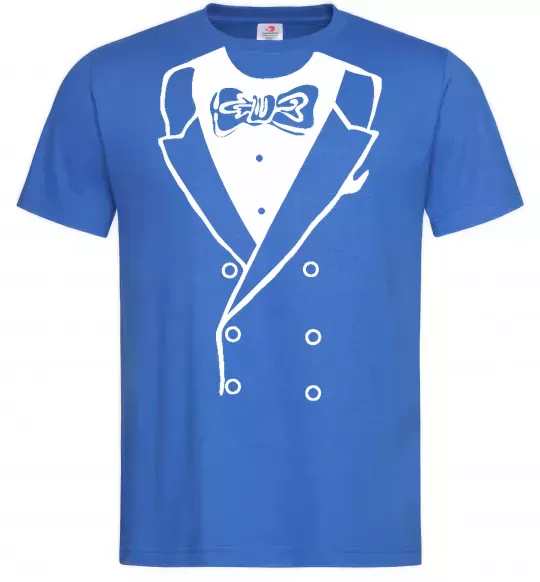 Чоловіча футболка Наречений Яскраво-синій фото