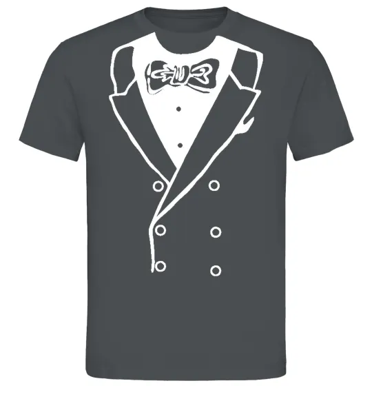 Чоловіча футболка Наречений Графіт фото