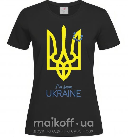Женская футболка I'm from Ukraine Черный фото