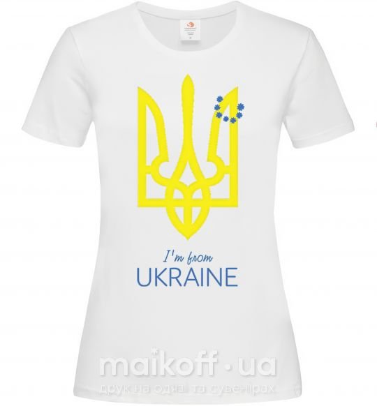 Женская футболка I'm from Ukraine Белый фото