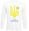 Лонгслів I'm from Ukraine Білий фото