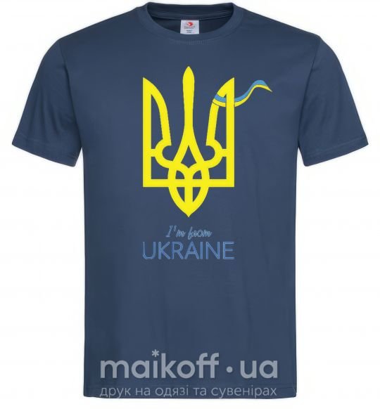 Чоловіча футболка I'm from Ukraine - герб Темно-синій фото