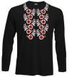 Реглан Black&red embroidery Черный фото