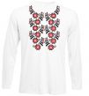 Лонгслів Black&red embroidery Білий фото