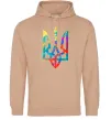 Мужская толстовка (худи) Герб - фарби Песочный фото
