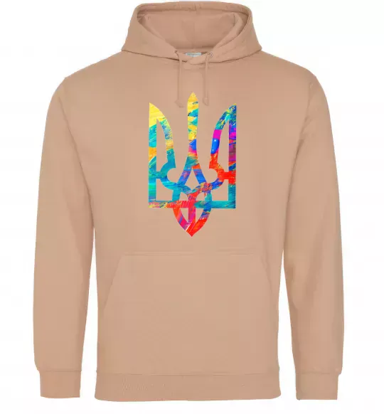 Жіноча толстовка (худі) Герб - фарби Пісочний фото