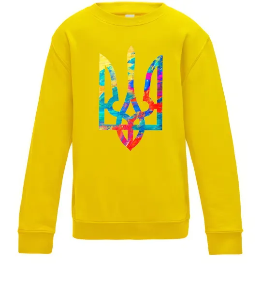 Дитячий світшот Герб - фарби Сонячно жовтий фото