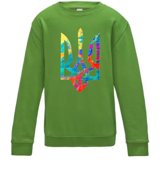 Дитячий світшот Герб - фарби Лаймовий фото