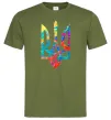 Мужская футболка Герб - фарби Оливковый фото